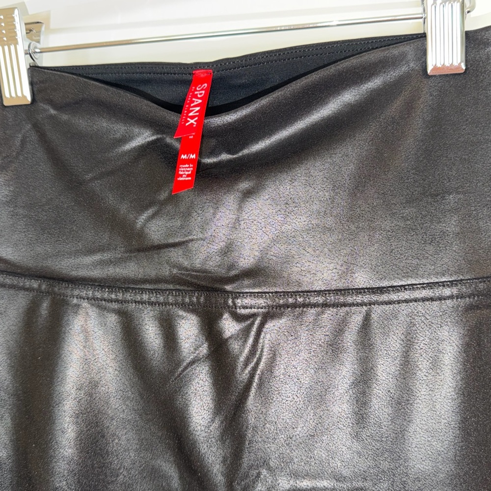 SPANX Shiny Black Leggings